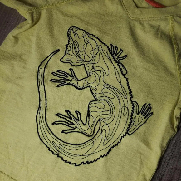 Cat & Jack Yellow Toddler Boy V-Neck Lizard King T-Shirt Size 3T NWOT - Picture 10 of 11